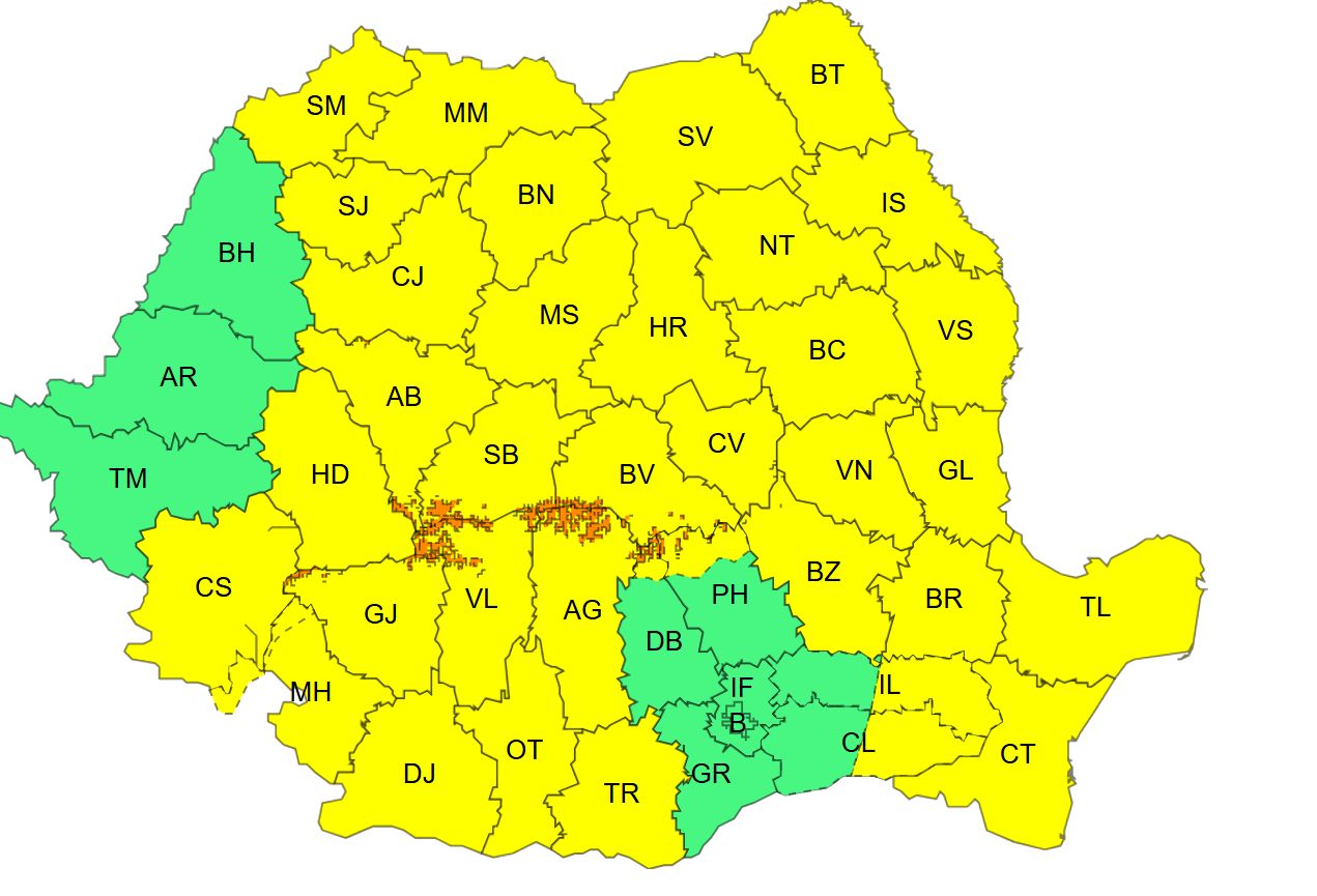 Szerdán még erősebb szél várható több helyen. | Kép forrása: meteoromania.ro