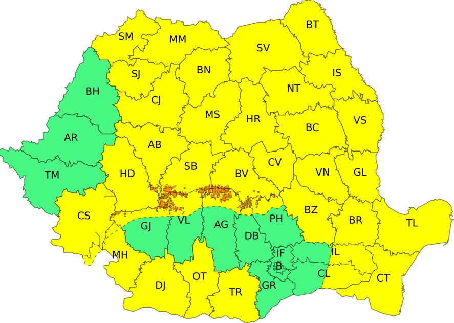 Az ország nagyrészére érvényes a riasztás | Fotó: ANM
