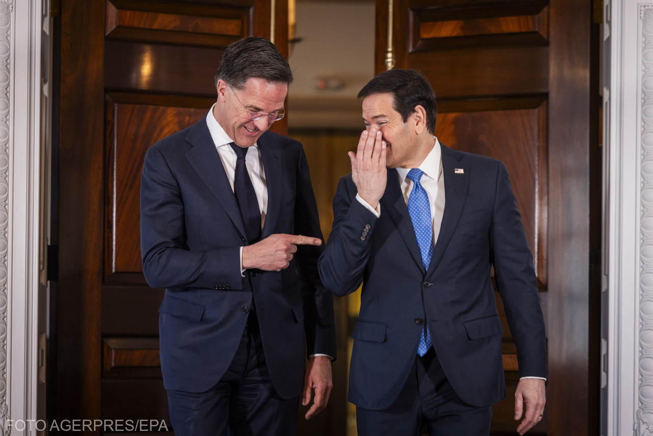 Rutte az amerikai külügyminiszterrel is találkozott. | Fotó: Agerpres