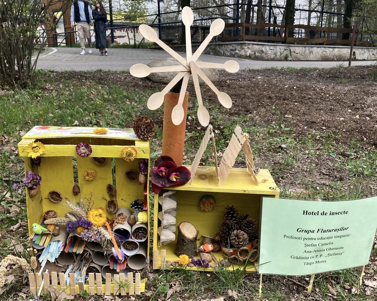 Stefánia Napköziotthon Pillangók csoportjának rovarhotele | Fotó: Korondi Kinga