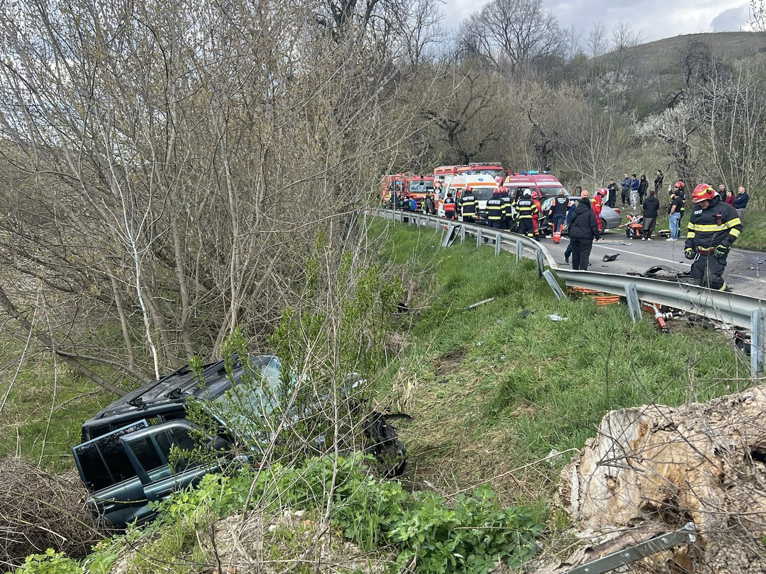 Életbe lépett a tömegbaleseti protokoll | Fotó: InfoTrafic Romania Facebook-csoport