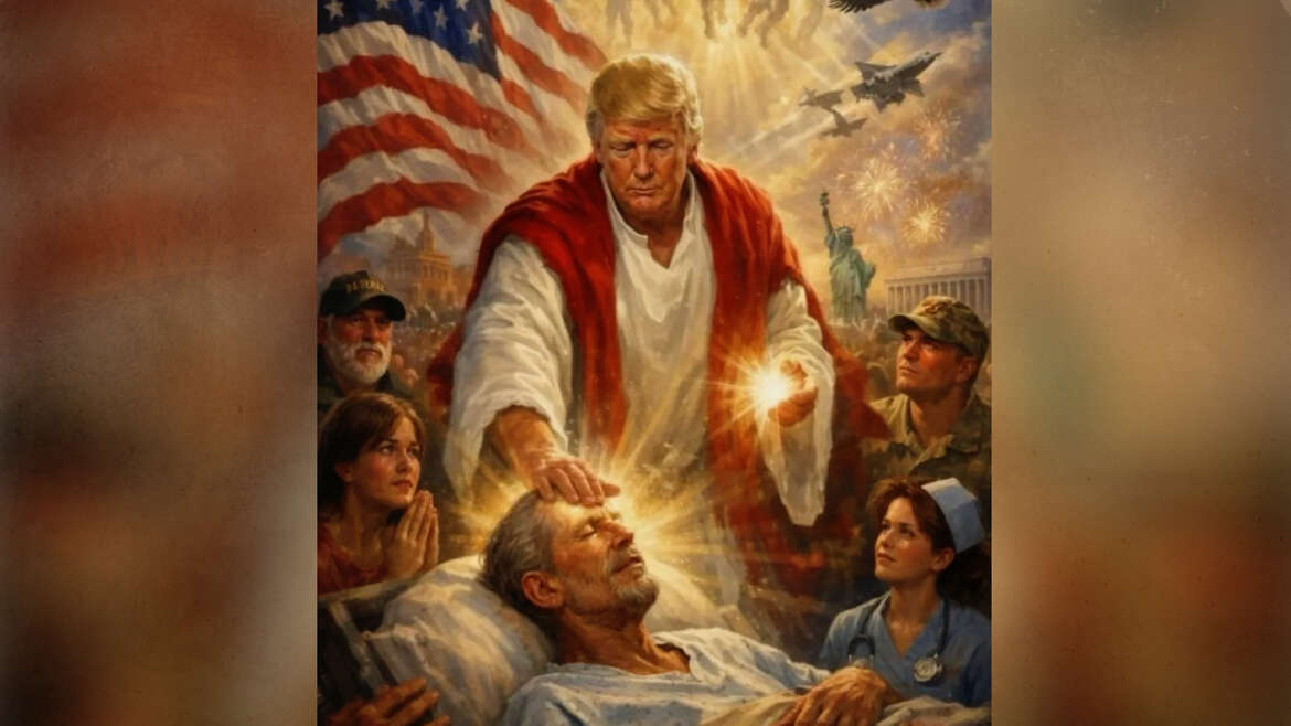 Ezt a képet posztolta magáról Trump.