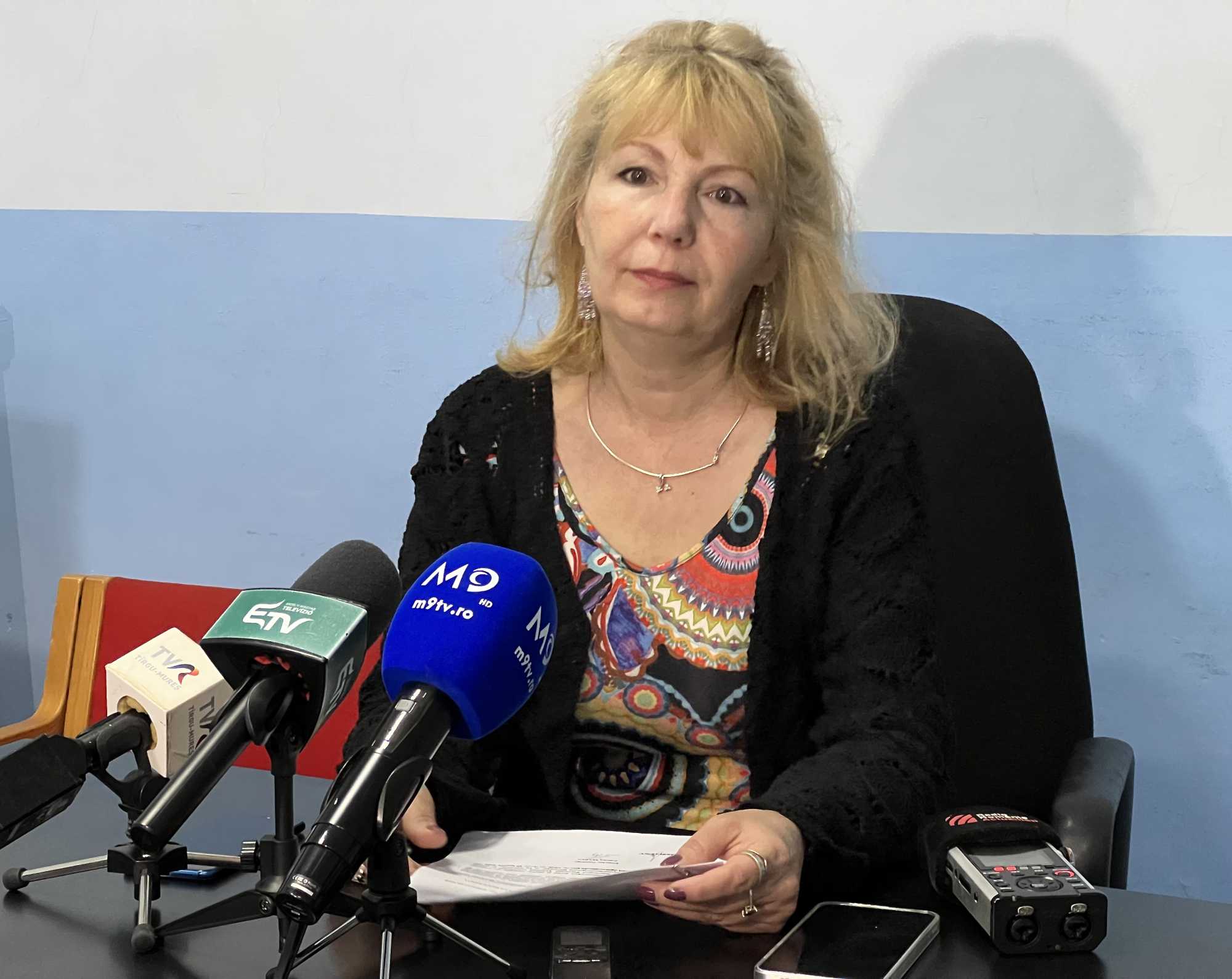 Iolanda Cătinean a Spiru Haret tanügyi szakszervezet Maros megyei elnöke | Fotó: Rákóczi Kinga