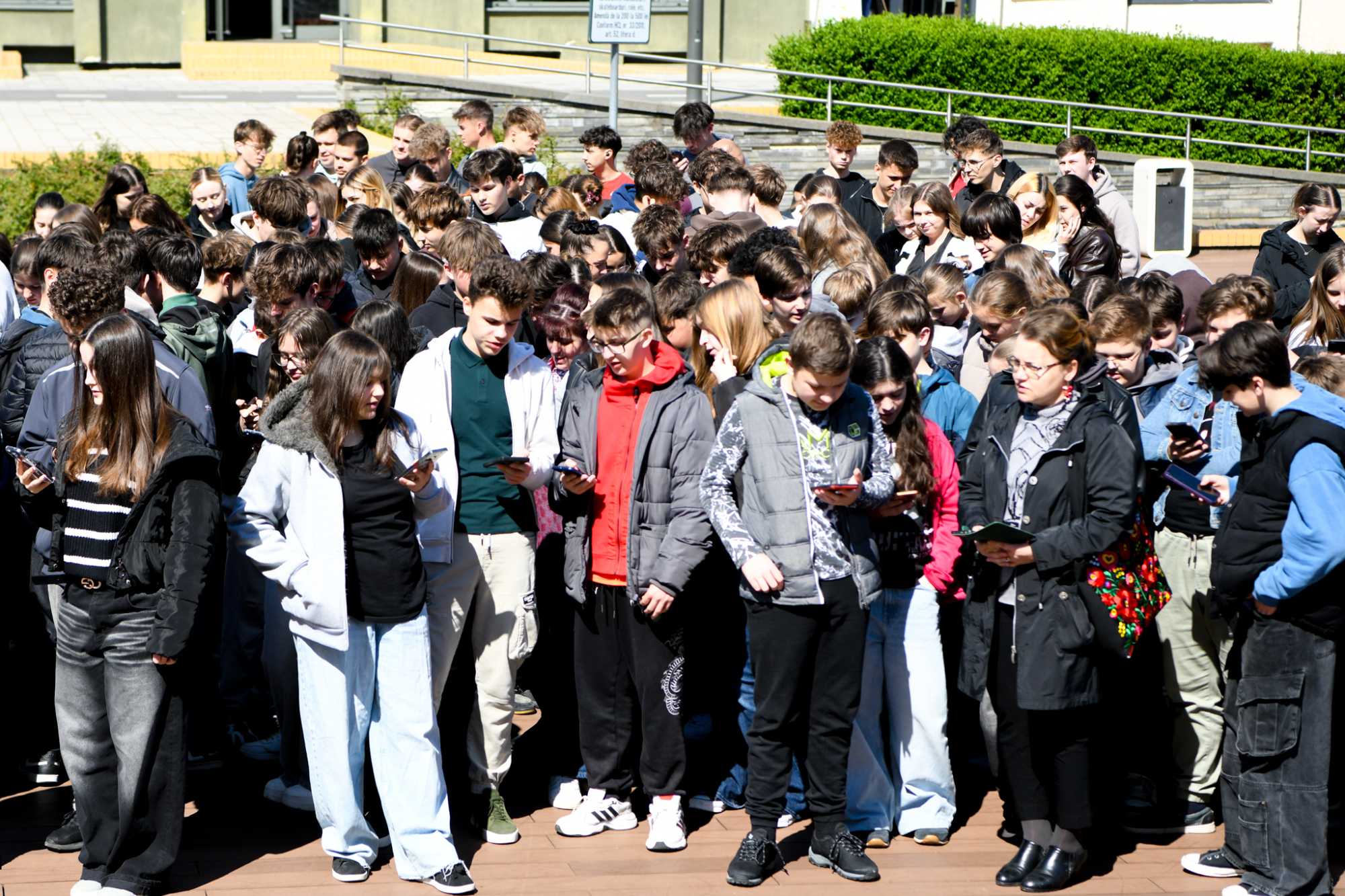 Egy vers, több száz diák | A szerző felvétele
