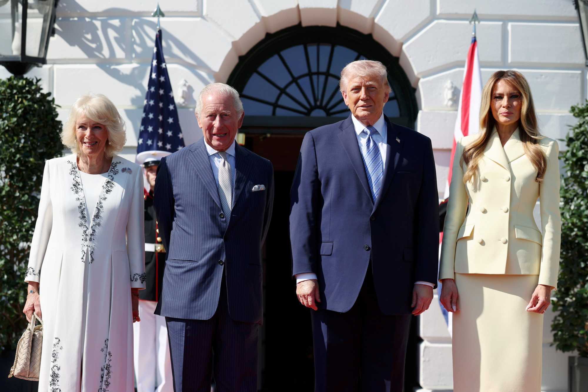 Kedden a fehér Háznál fogadták a királyi párt. | Fotó: The Royal Family facebook-oldal
