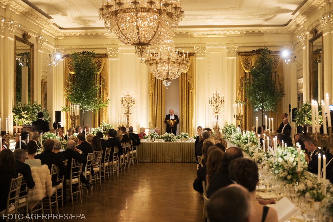 Állami vacsorát adtak a brit uralkodó tiszteletére. | Fotó: Agerpres