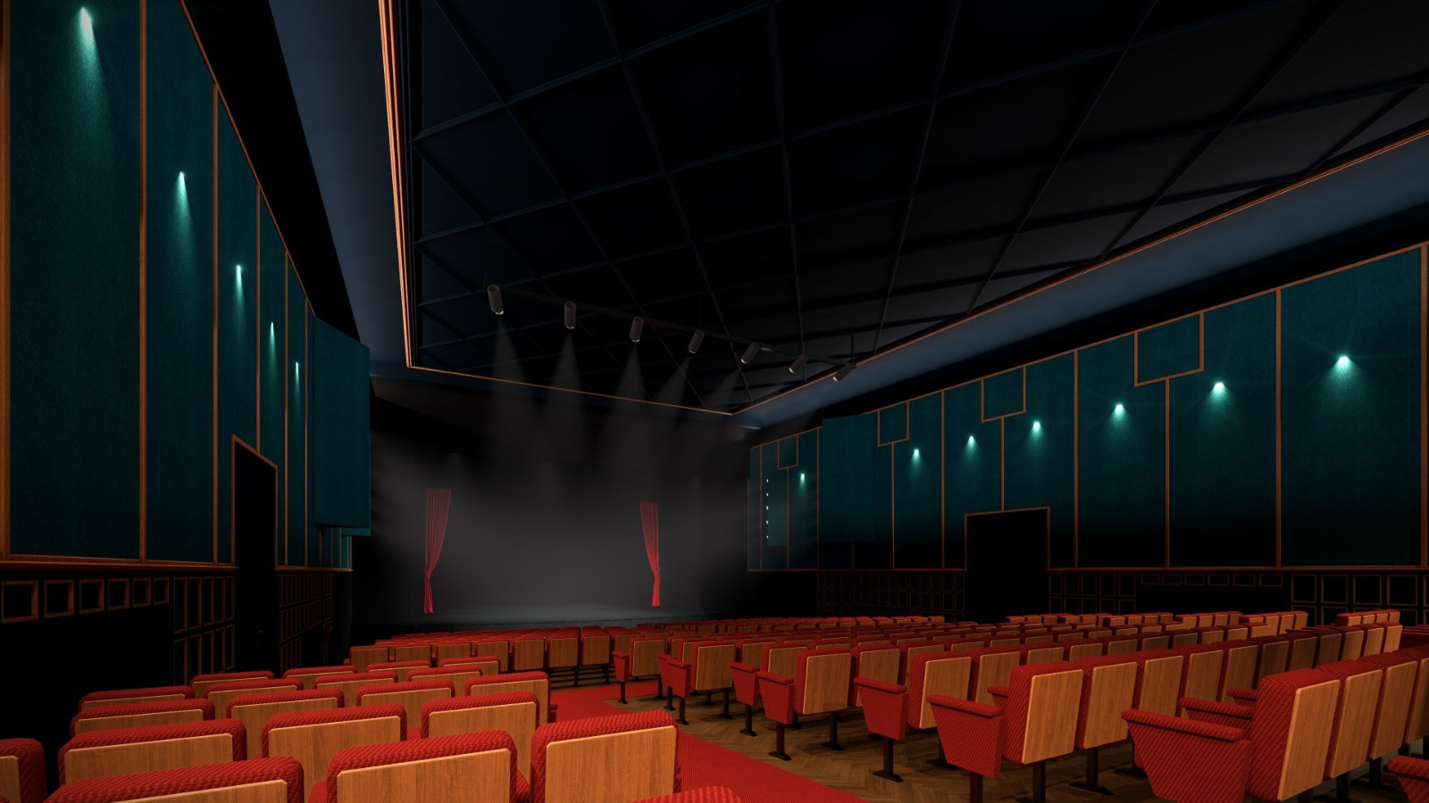 Látványterv a nézőtérről. | Illusztráció: Csíkszereda városháza