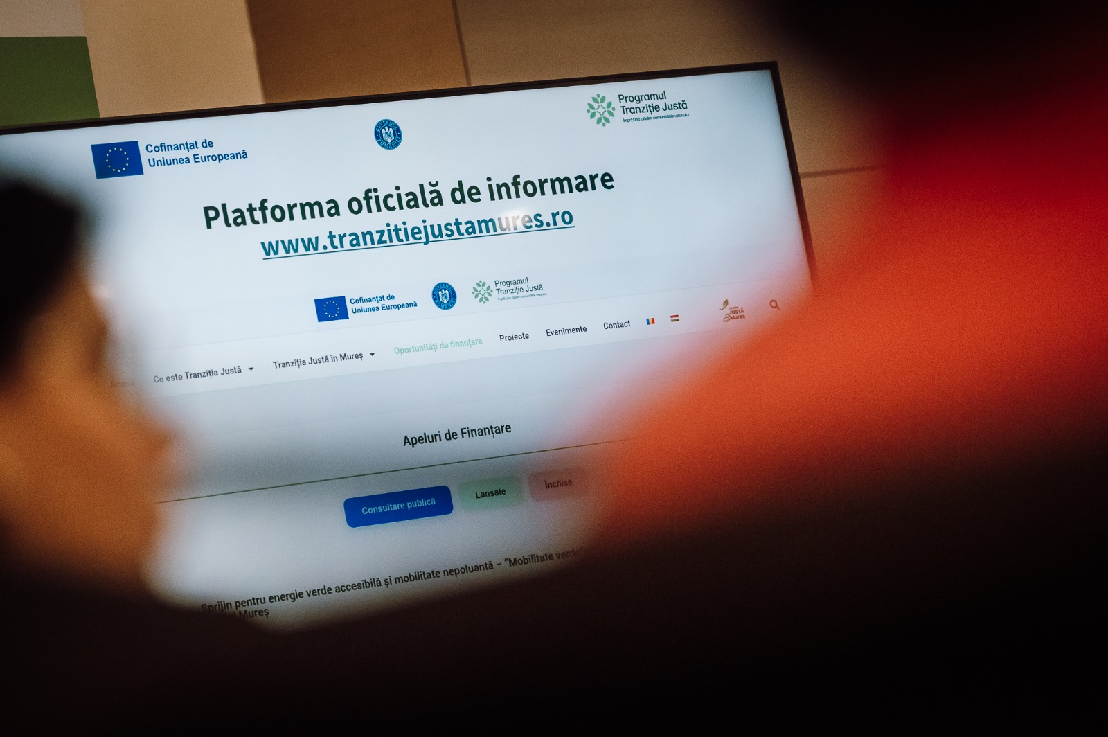 A platform | Fotó: a Maros Megyei Tanács Sajtóirodája