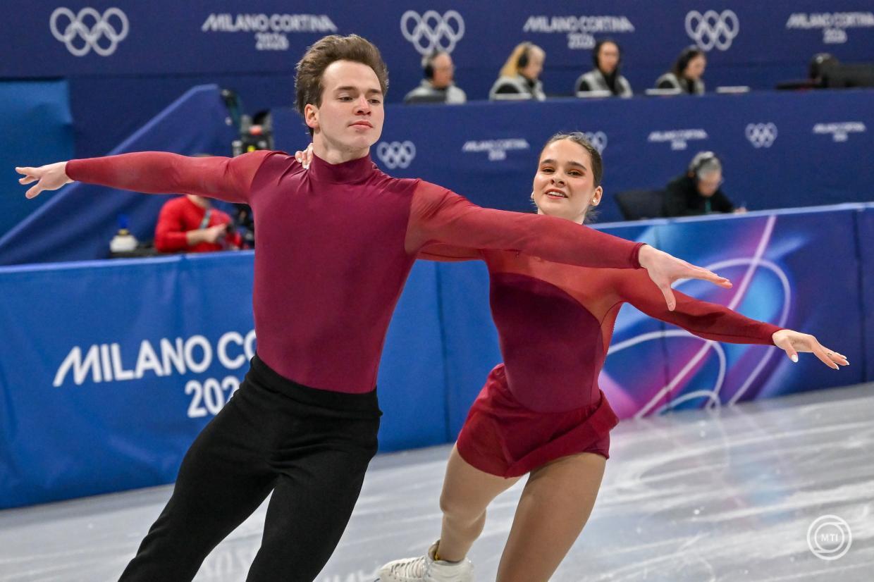 A Magyarország színeiben versenyző orosz születésű páros Fotó: MTI
