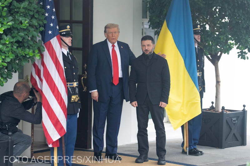 Talán Ukrajnára könnyebb nyomást gyakorolni Trumpnak, mint az oroszokra, mondta Zelenszkij. | Archív felvétel | Fotó: Agerpres