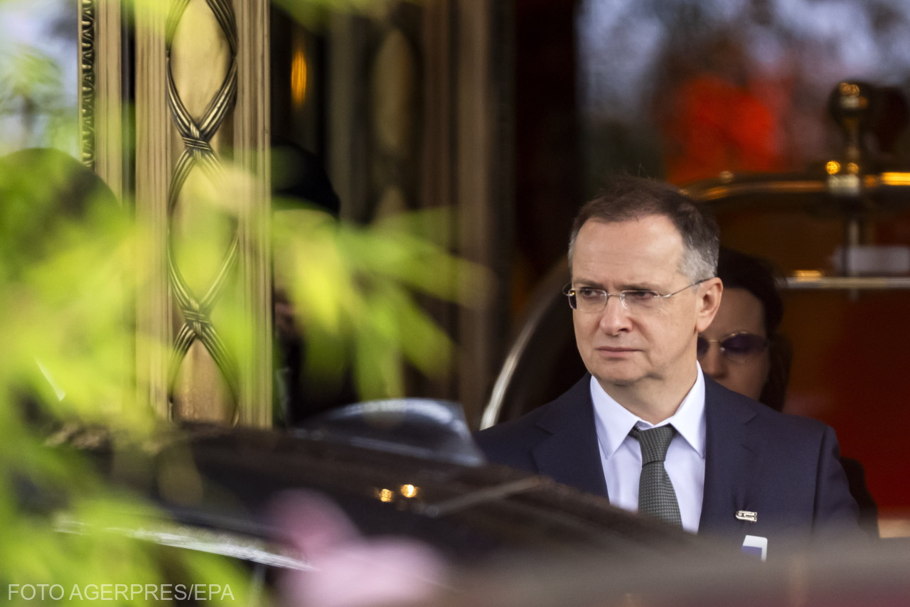 Vlagyimir Megyinszkij elnöki tanácsadó, az orosz delegáció vezetője. | Fotó: Agerpres