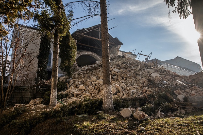 Torony állt ott, most kőhalom l Fotó: Válasz Online/Vörös Szabolcs