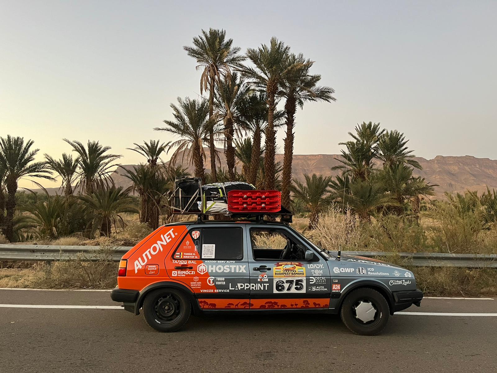 Ezzel az autóval indultak útnak