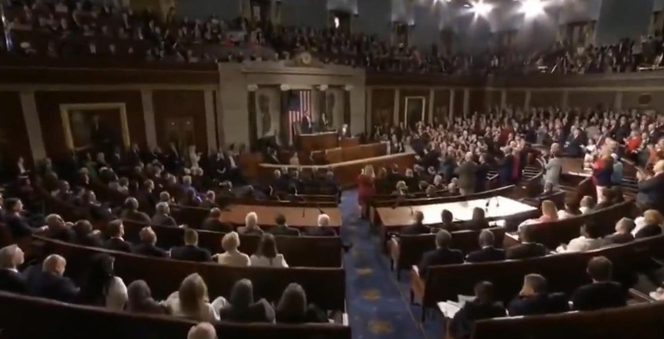 Trump csaknem kétórás beszédet tartott a kongresszusi teremben Fotó: Donald Trump for President Facebook oldal