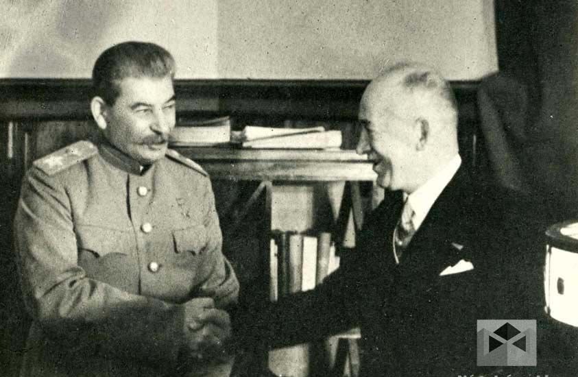 Sztálin és Beneš a Kremlben 1943-ban l Fotó: pravda.sk