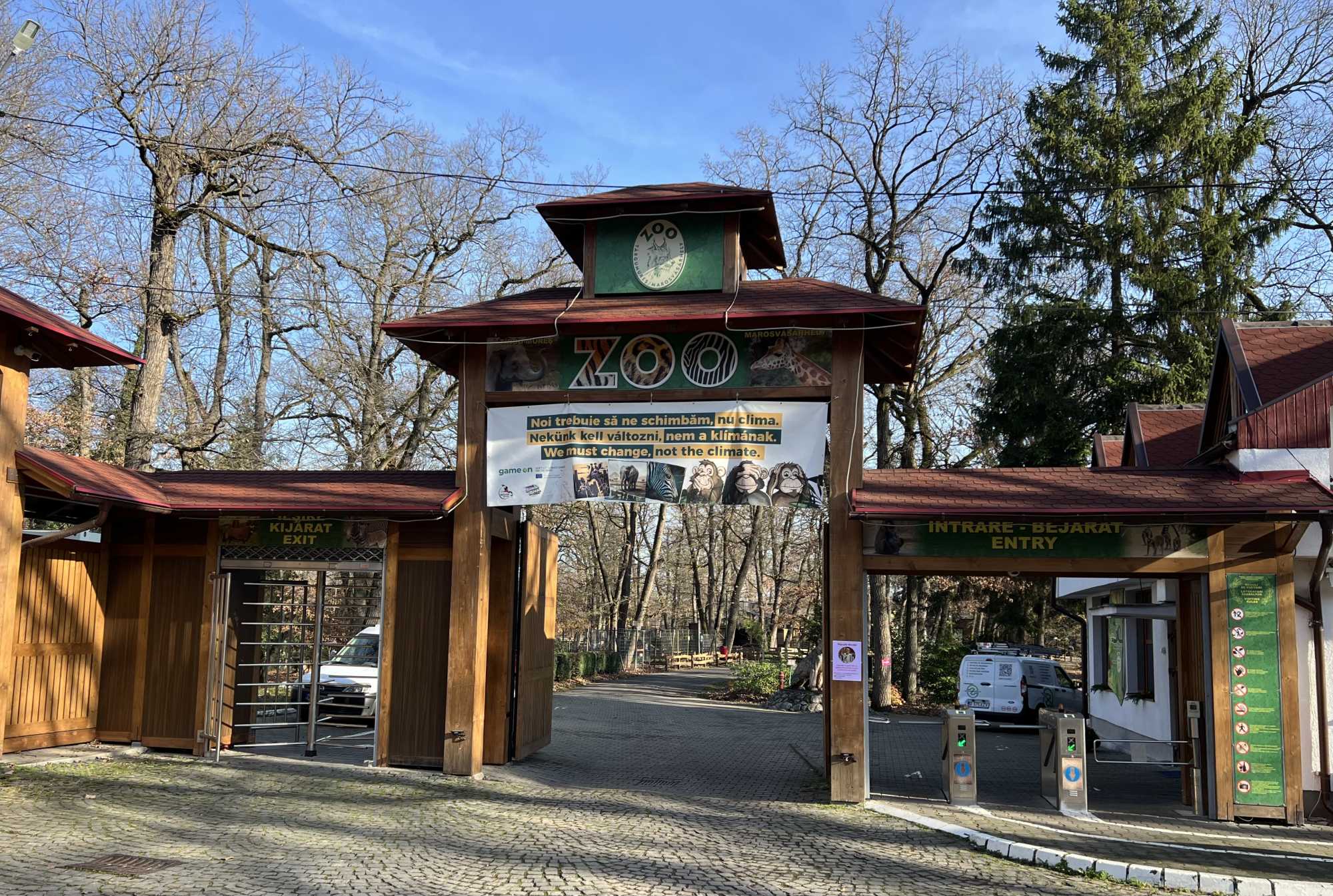 A Marosvásárhelyi Állatkert bejárata | Fotó: Rákóczi Kinga