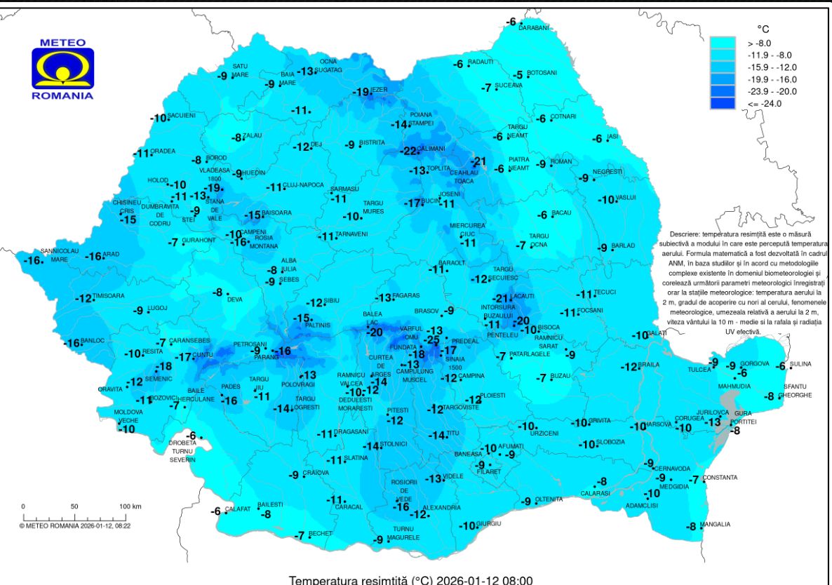 A szél miatt az aktuálisnál alacsonyabbnak érződött a hőmérséklet. | Kép forrása: meteoromania.ro