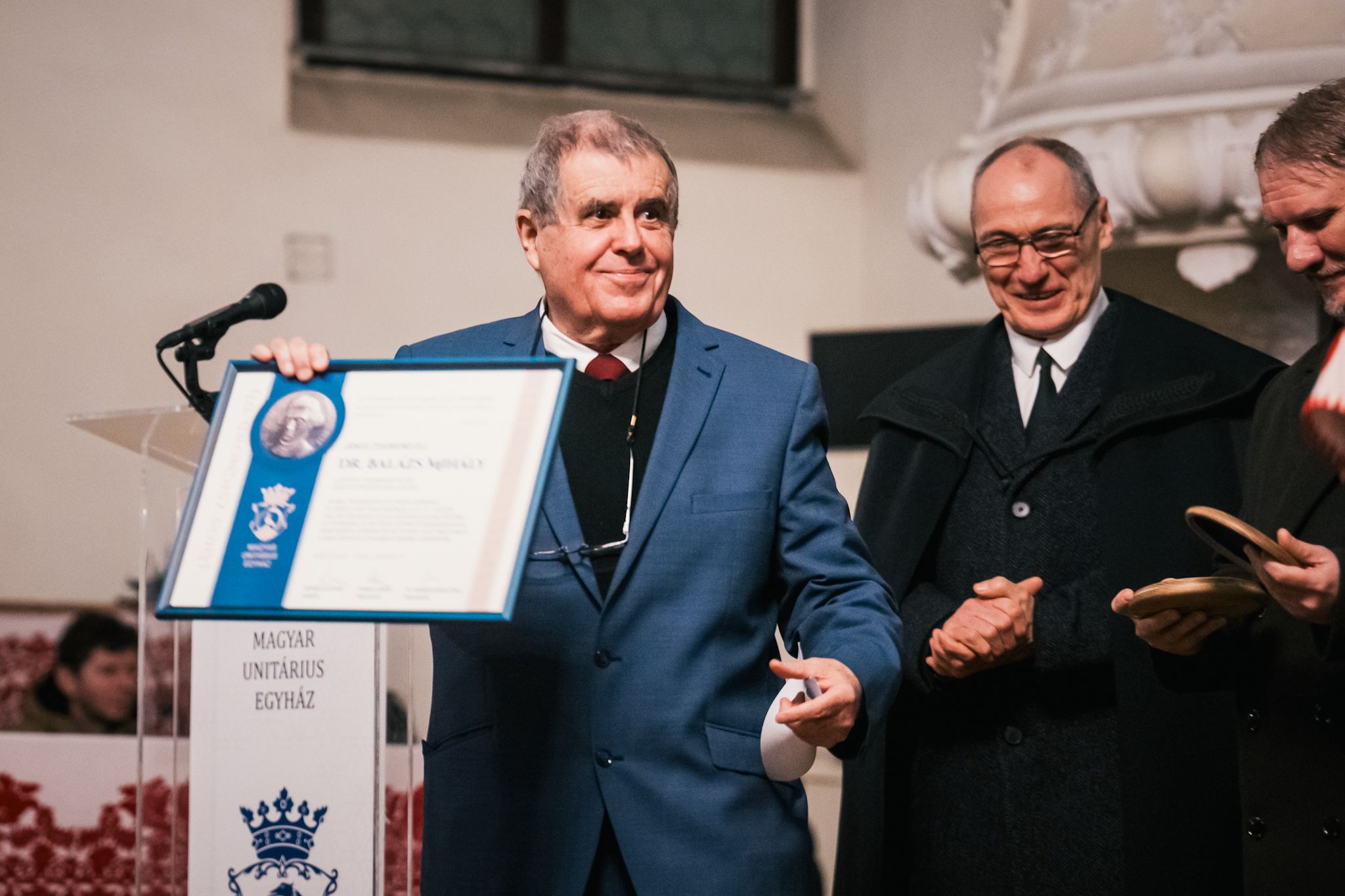 Dr. Balázs Mihály vehette át a János Zsigmond-díjat | Fotó: Gönczy Tamás