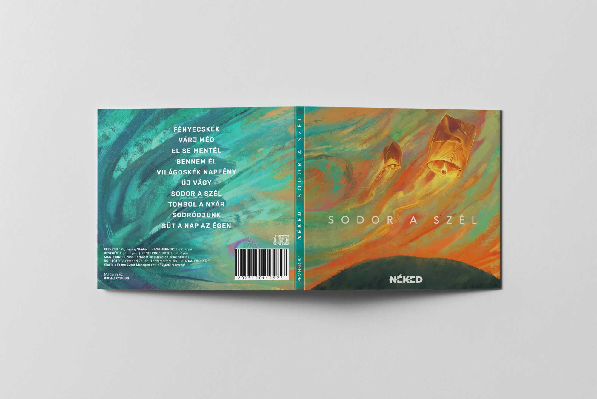 A korongon tíz dal hallható. 