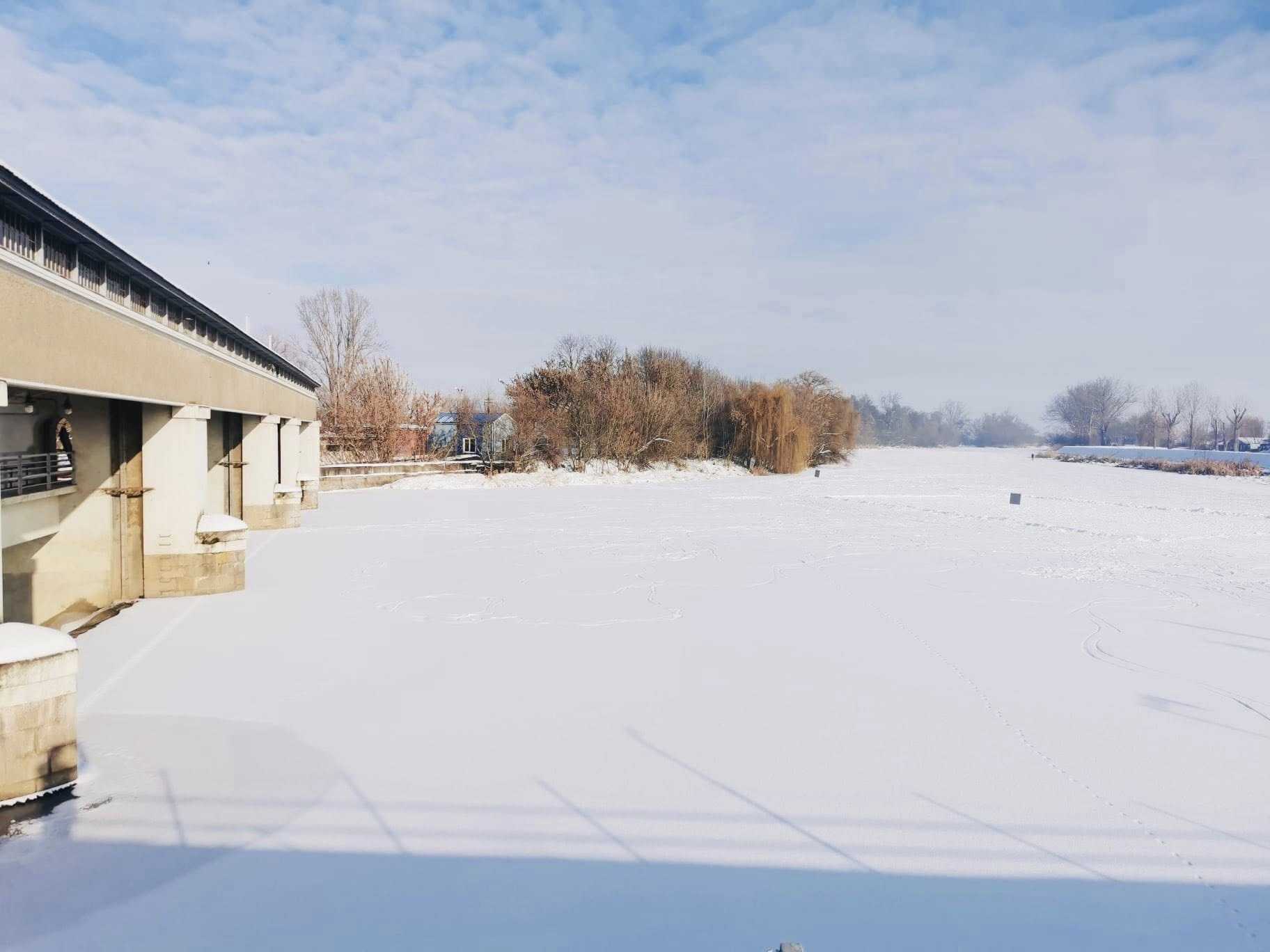 A Maros marosvásárhelyi gátnál lévő szakasza | Fotó: Román Vízügy