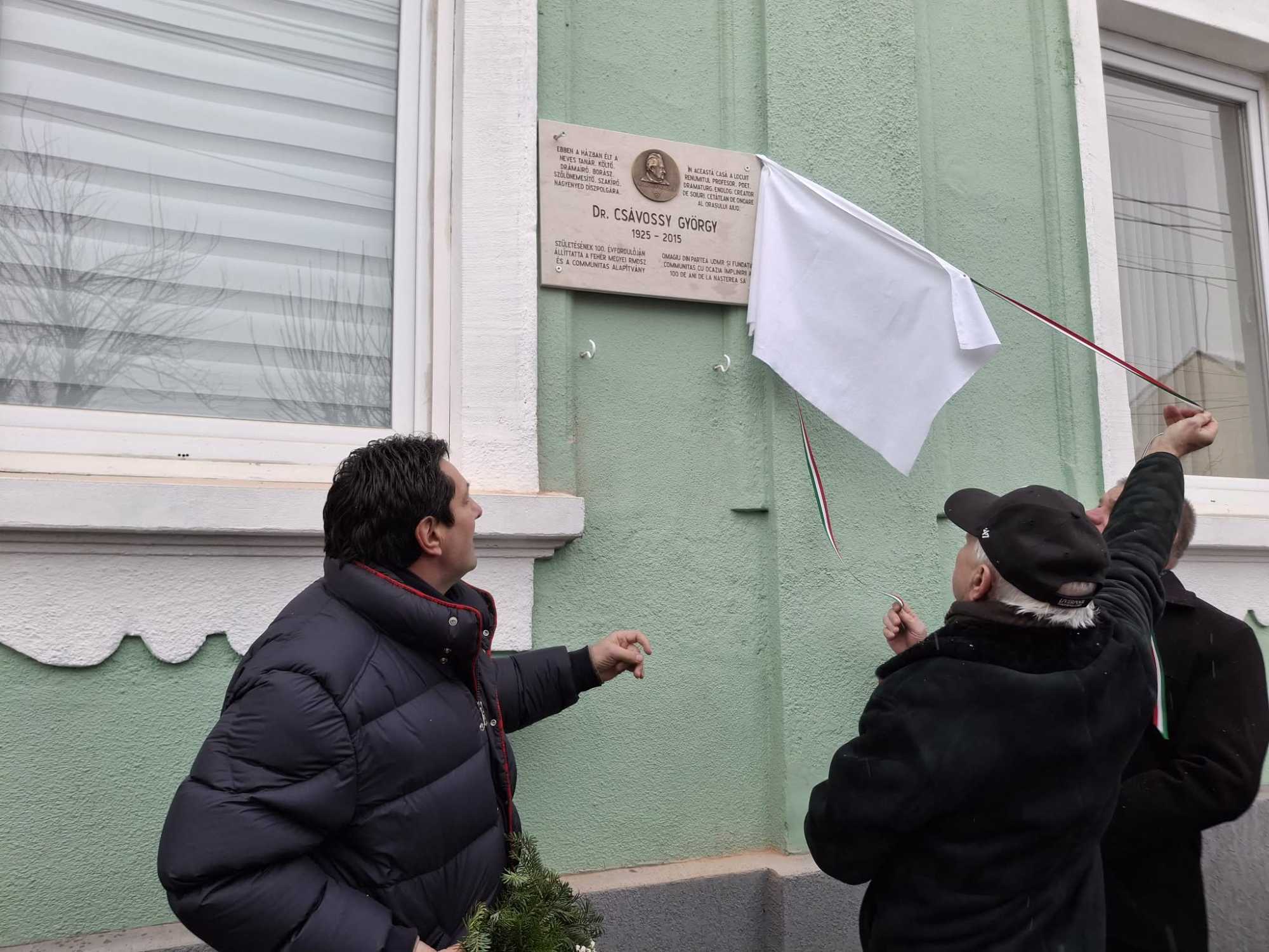 Leleplezték az emléktáblát | Fotók: Basa Emese