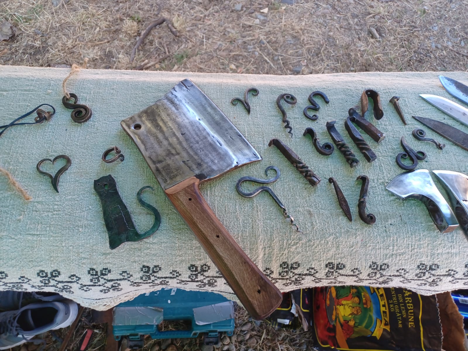 Csapó Attila kovácsolt alkotásai | Fotó: Kulcsár Mária