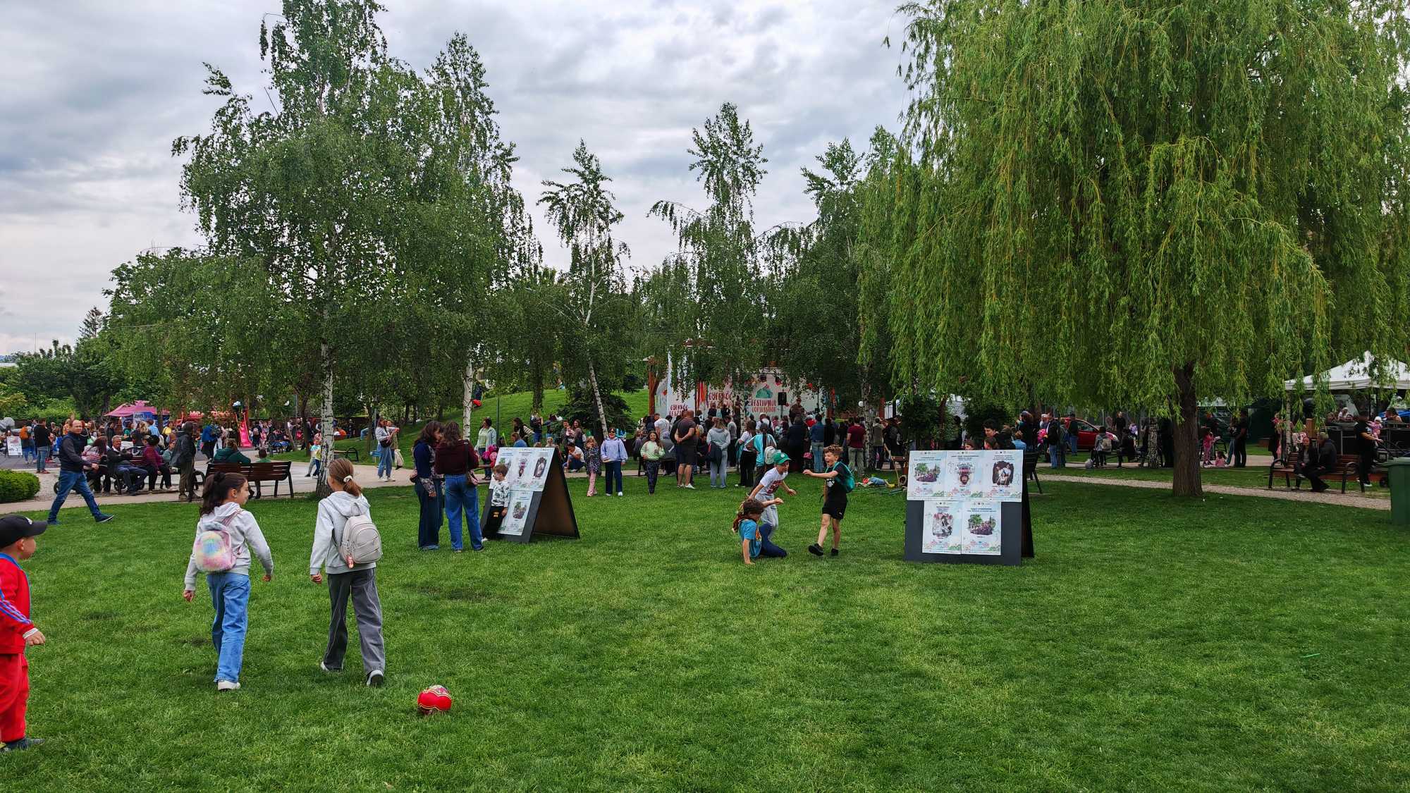 Benépesült a Wegener-park | A szerző fotói 