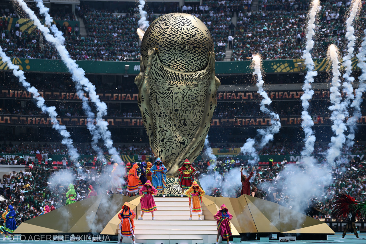 Megnyitó előzte meg a mérkőzést az Azték stadionban | Fotó: Agerpres/Xinhua