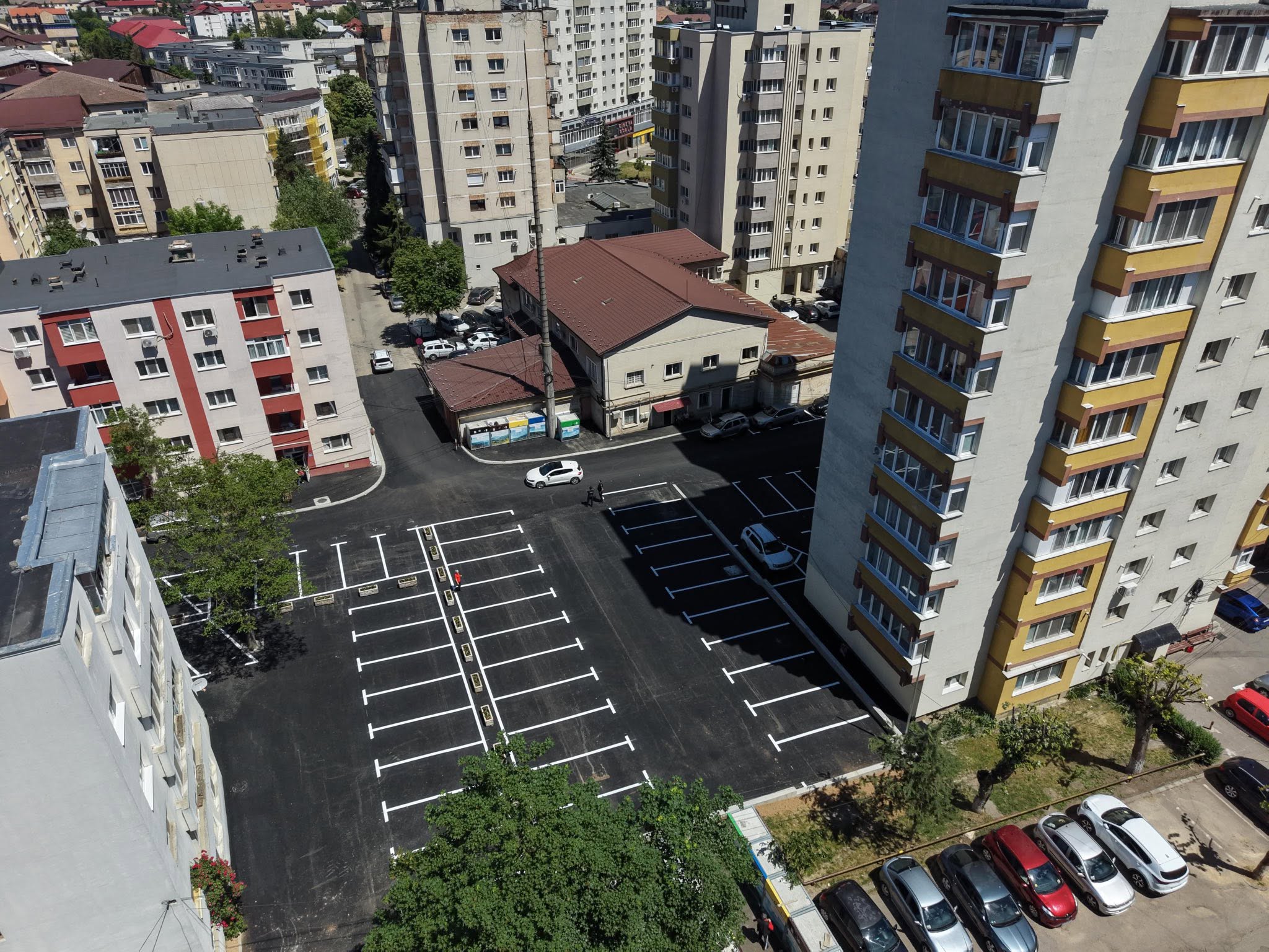 Új parkolót építettek a Crișan utcában | Fotó: Zilah Önkormányzata/Facebook