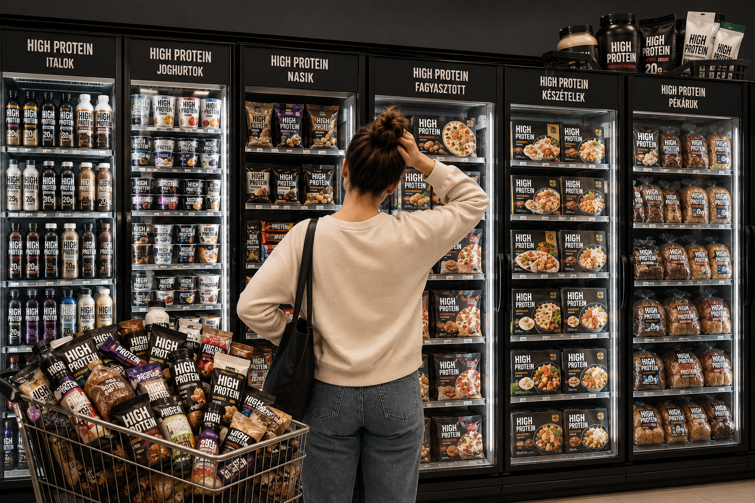 Lassan minden "high protein" | Fotó: AI által generált kép