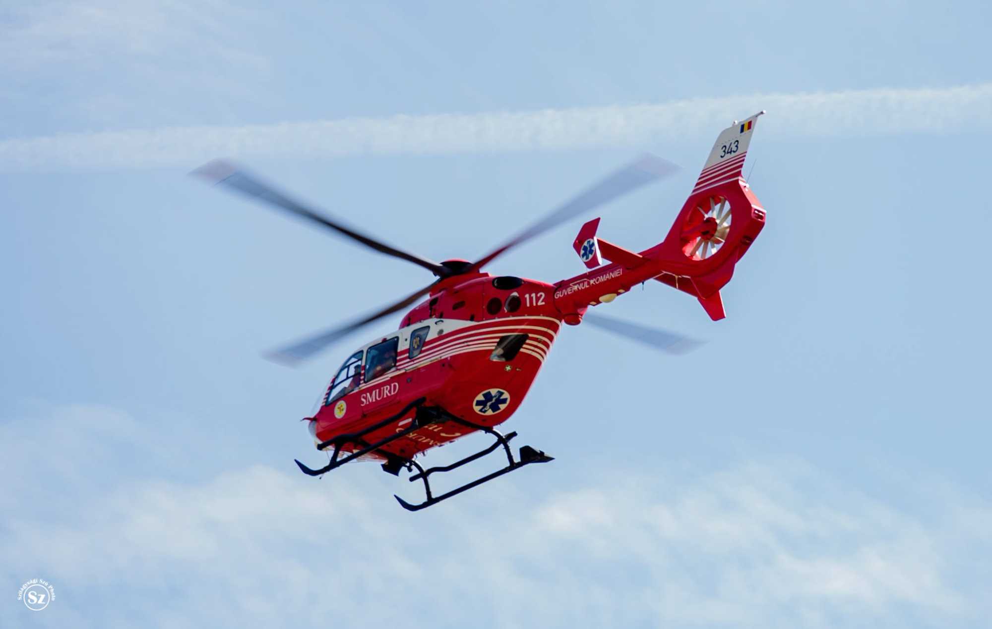 Érkezett a helikopter | Fotó: Kulcsár Mária