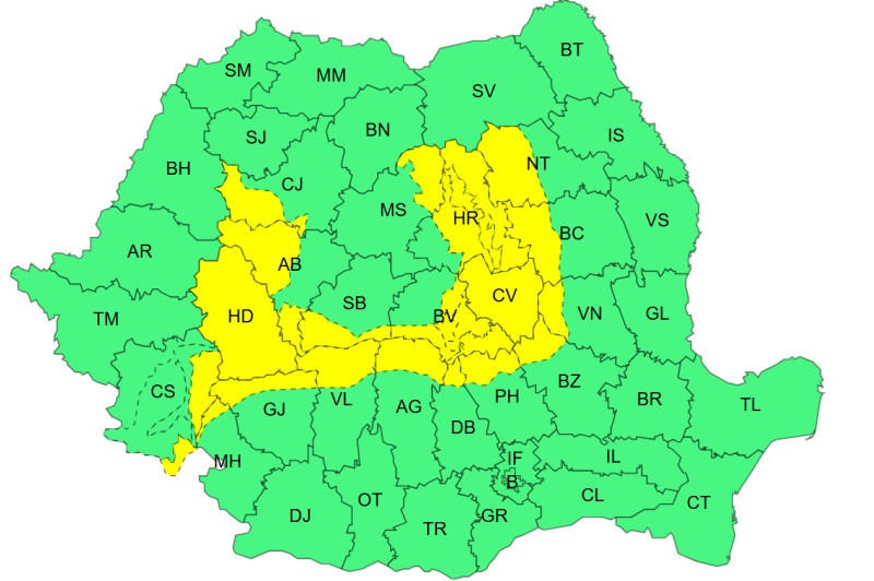 Szerdára is kiadták a riasztást