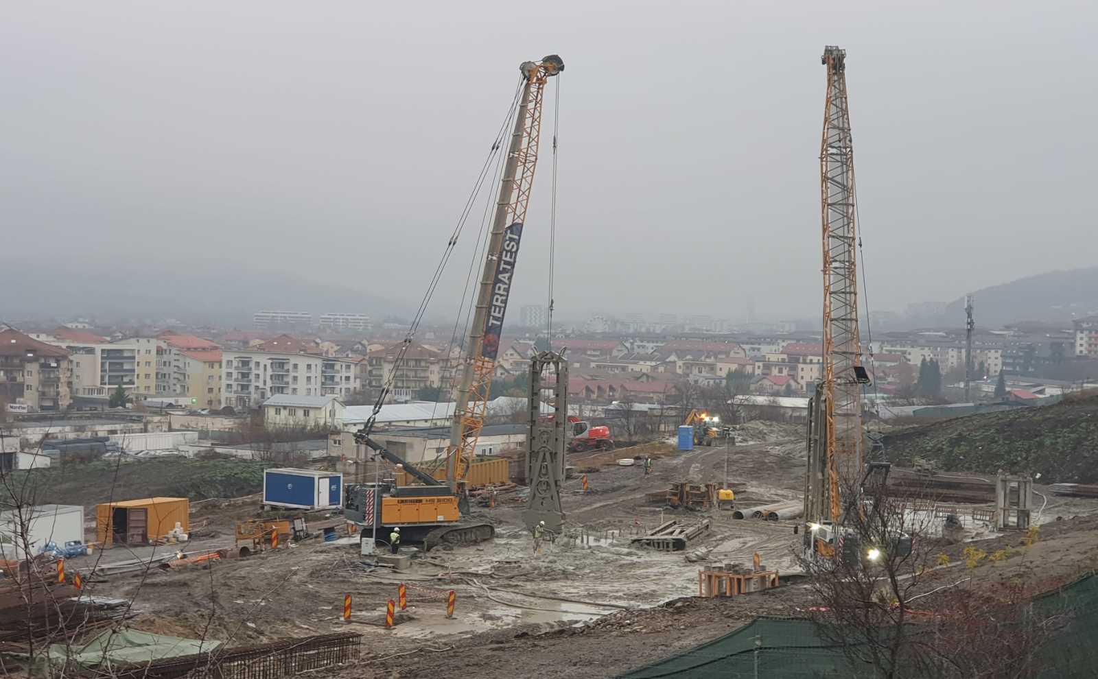 Így nézett ki az építőtelep tavaly decemberben | A szerző felvétele