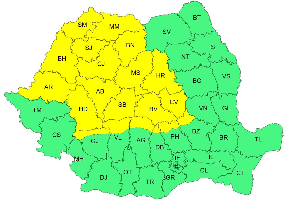 Kedden már megnő a légköri instabilitás. | Képek forrása: meteoromania.ro