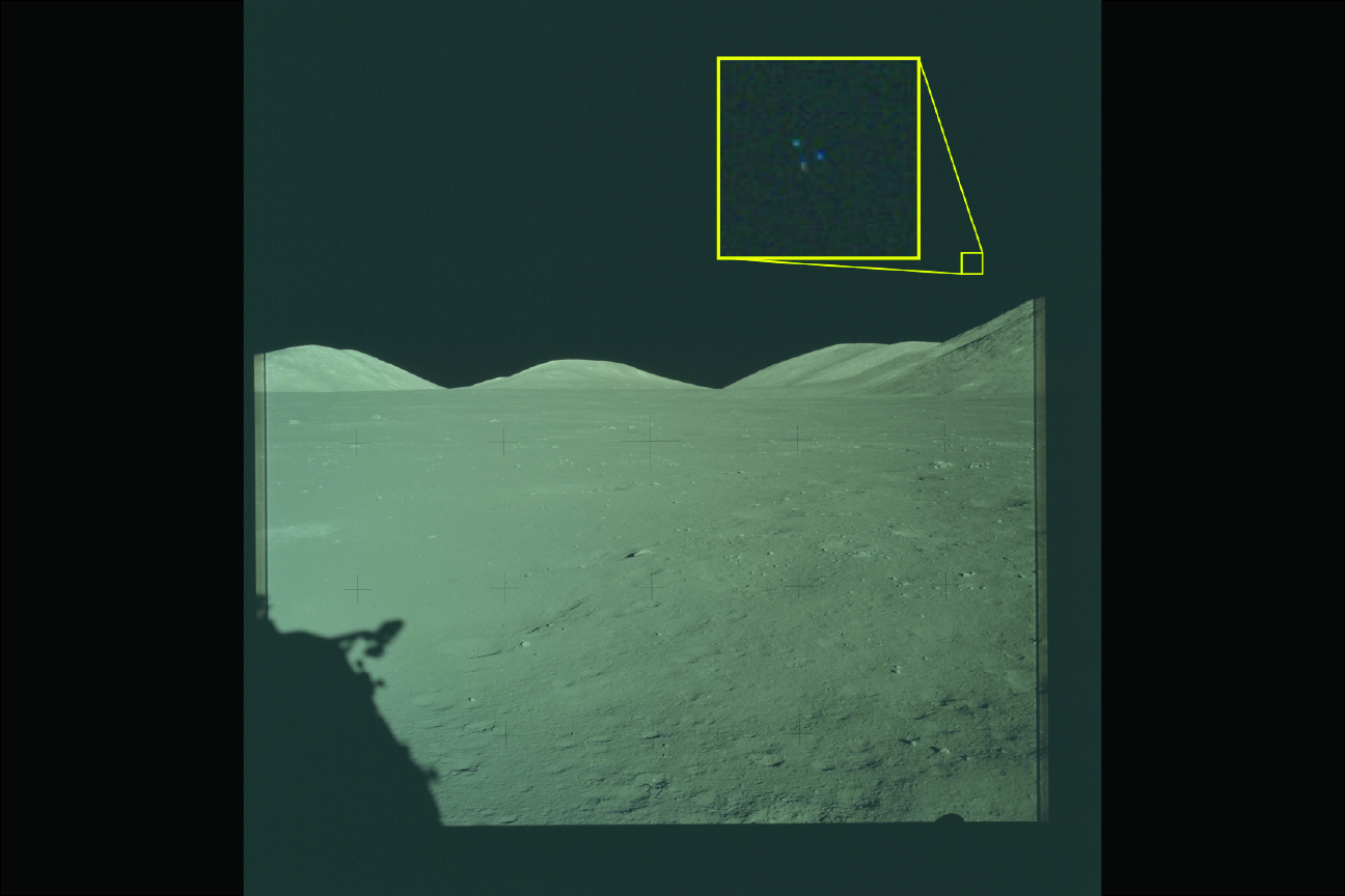 Ezt látták az Apollo-17-ről.