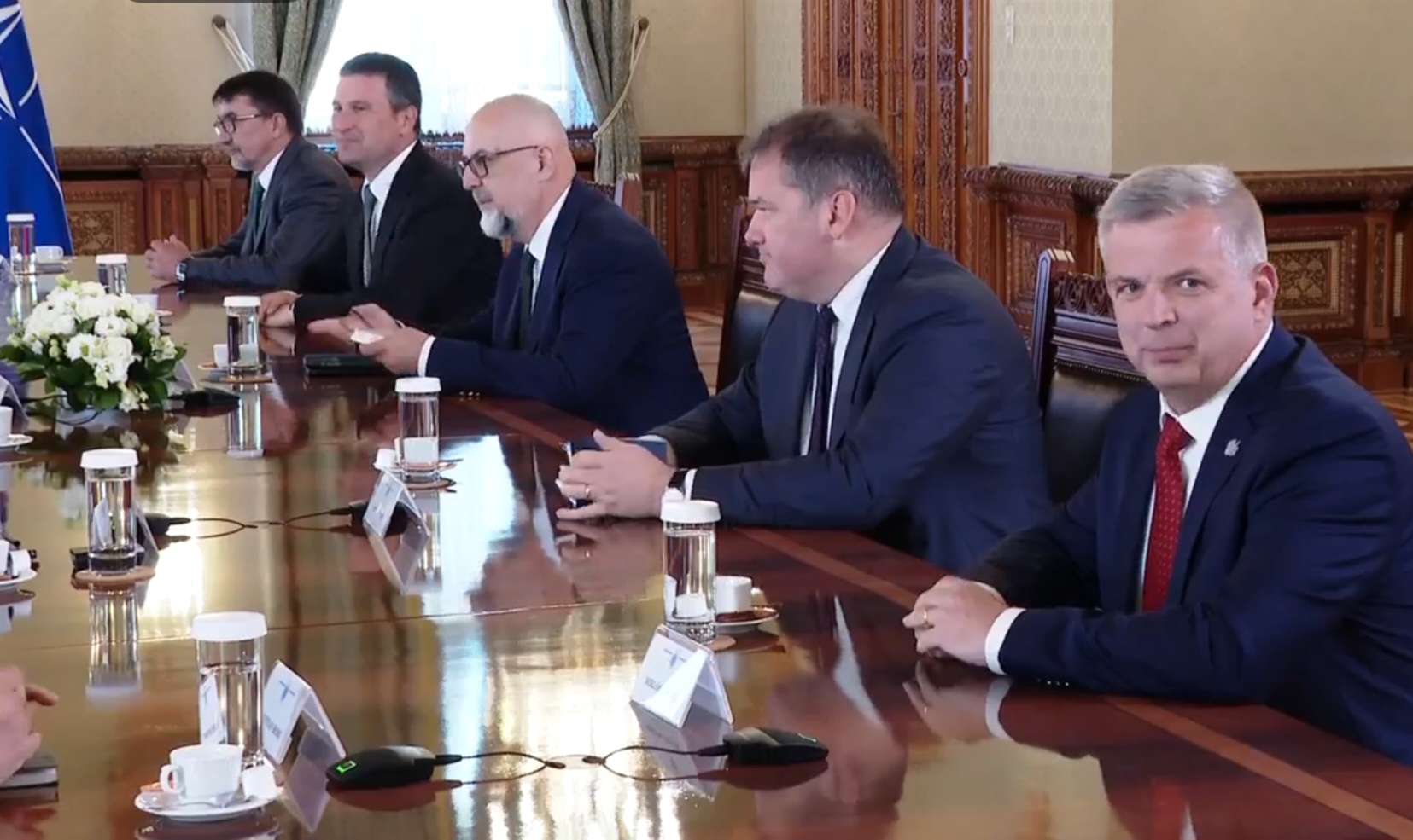 Az RMDSZ küldöttsége a Cotroceni-palotában Fotó: képernyőmentés