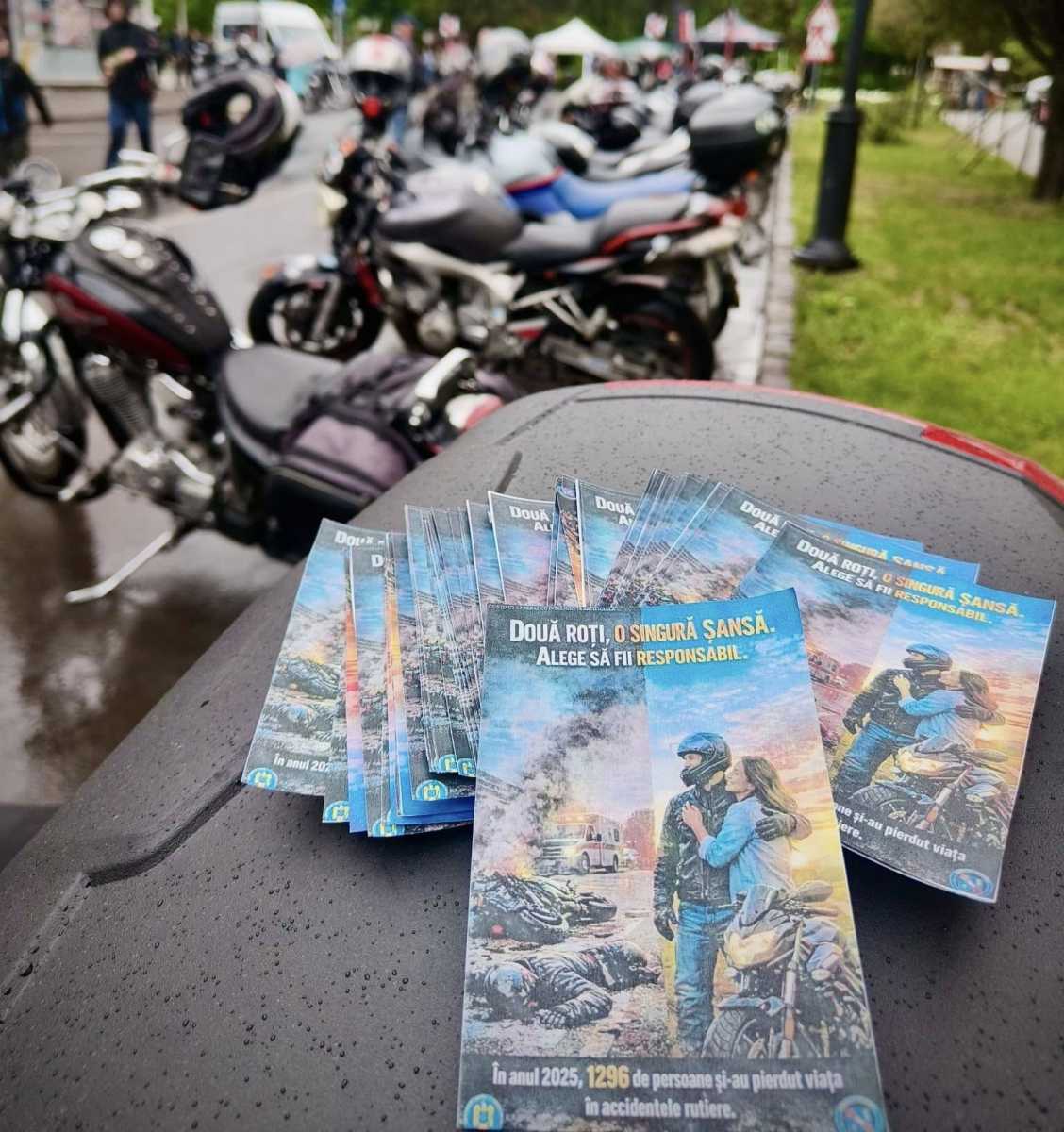 A balesetekre hívják fel a figyelmet | Fotó: Kovászna megyei rendőrség