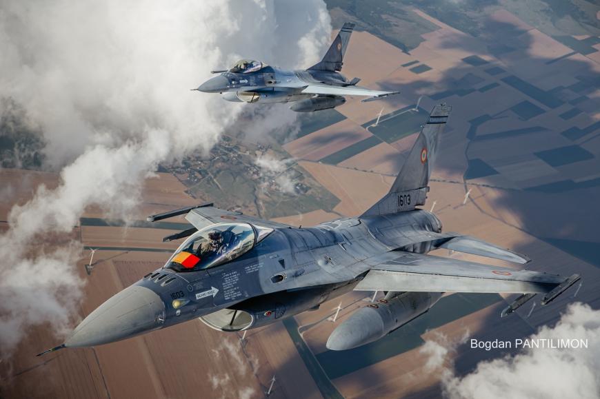 Román F-16-osok Fotó: Defense Romania Facebook oldal