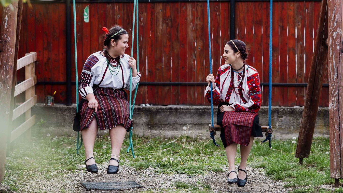 Moldvai csángó magyar gyermekek előadása Magyarfaluban l Fotó: Boncsarovszky Péter/Magyar Nemzet