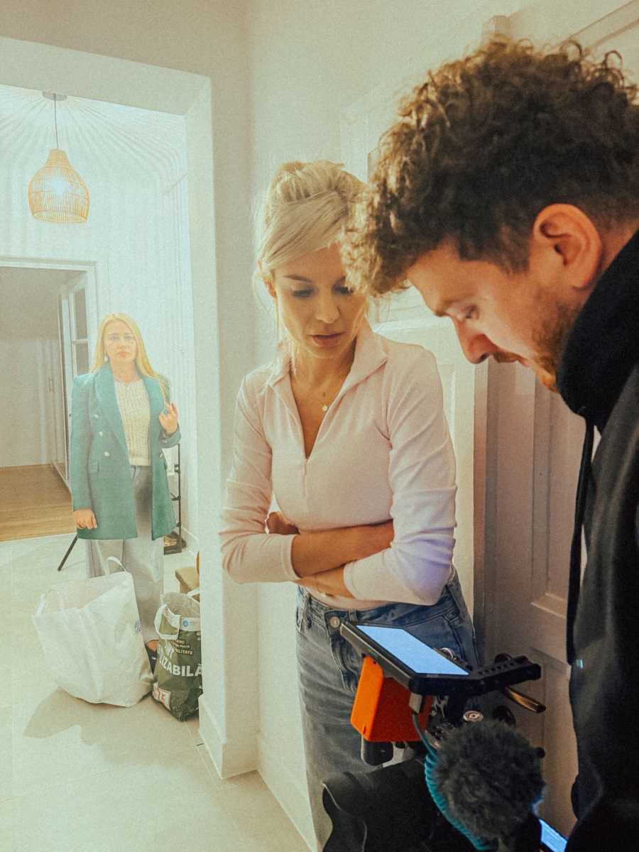 Werkfotó A Nincs más út – versfilmek forgatásáról. 