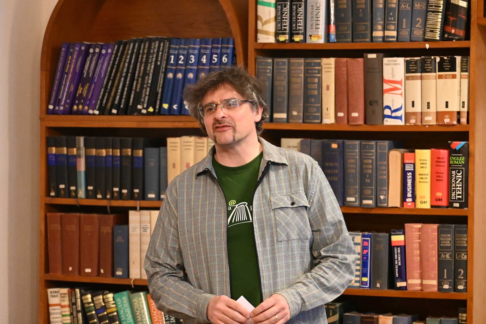 Szonda Szabolcs könyvtárigazgató számolt be a kezdeményezés sikeréről | Fotó: Bod Péter Megyei Könyvtár