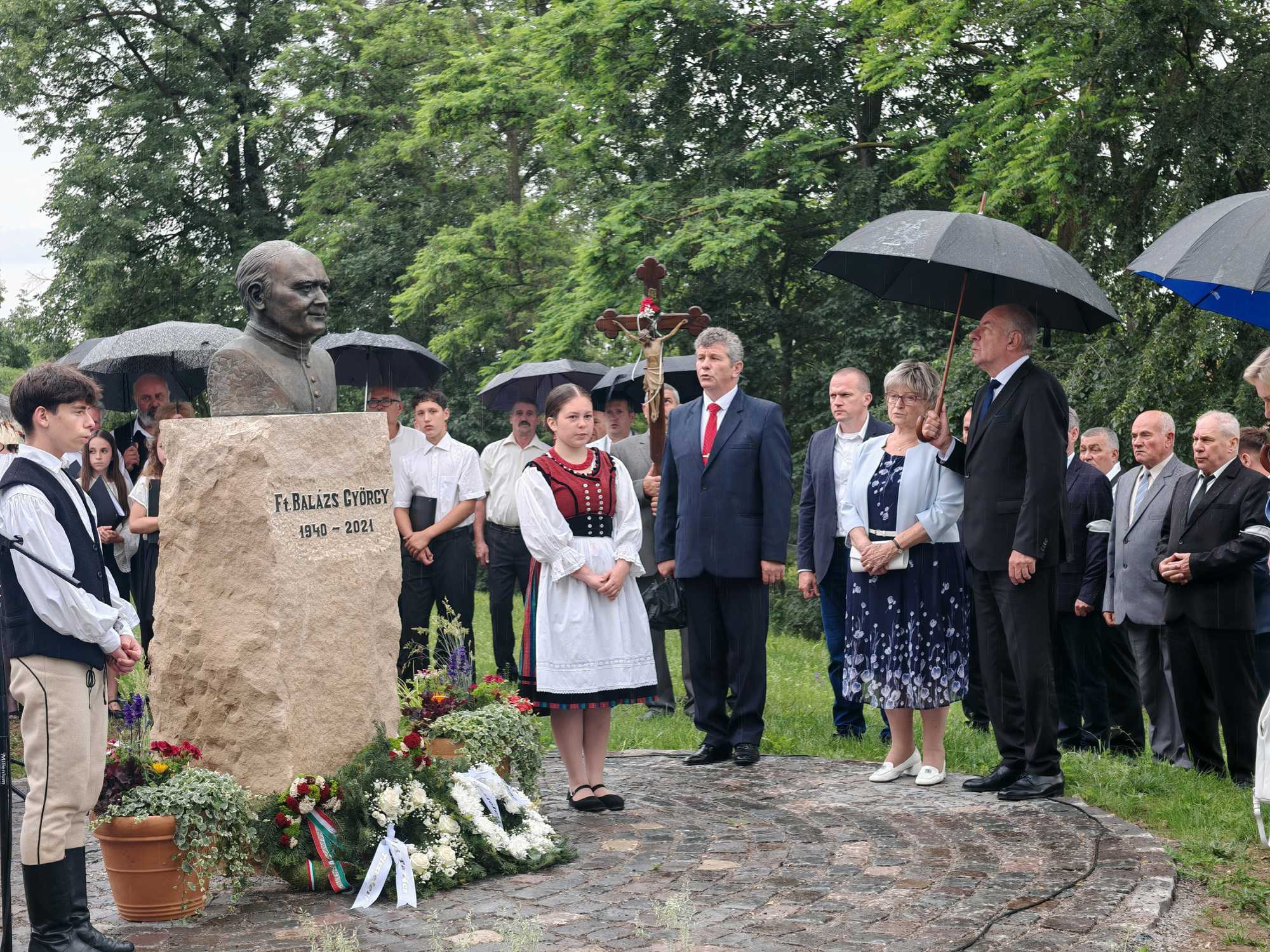 Kézdiszentléleken tette tiszteletét 2025 júniusában, amikor szoboravatáson vett részt. | A szerző archív felvételei