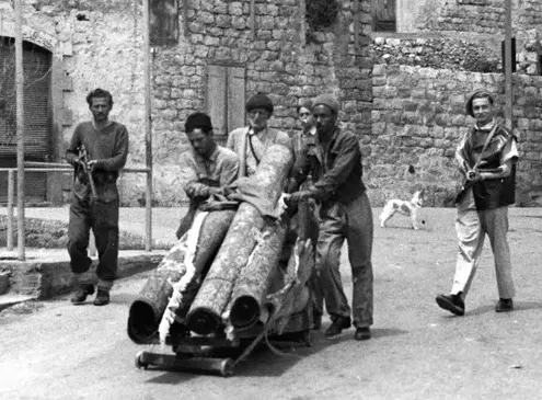 Palesztinok erőszakos kitelepítése a Hagana zsidó milícia irányítása alatt Haifa eleste után 1948 áprilisában. | Fotó: Fred Chesnik/Wikipedia