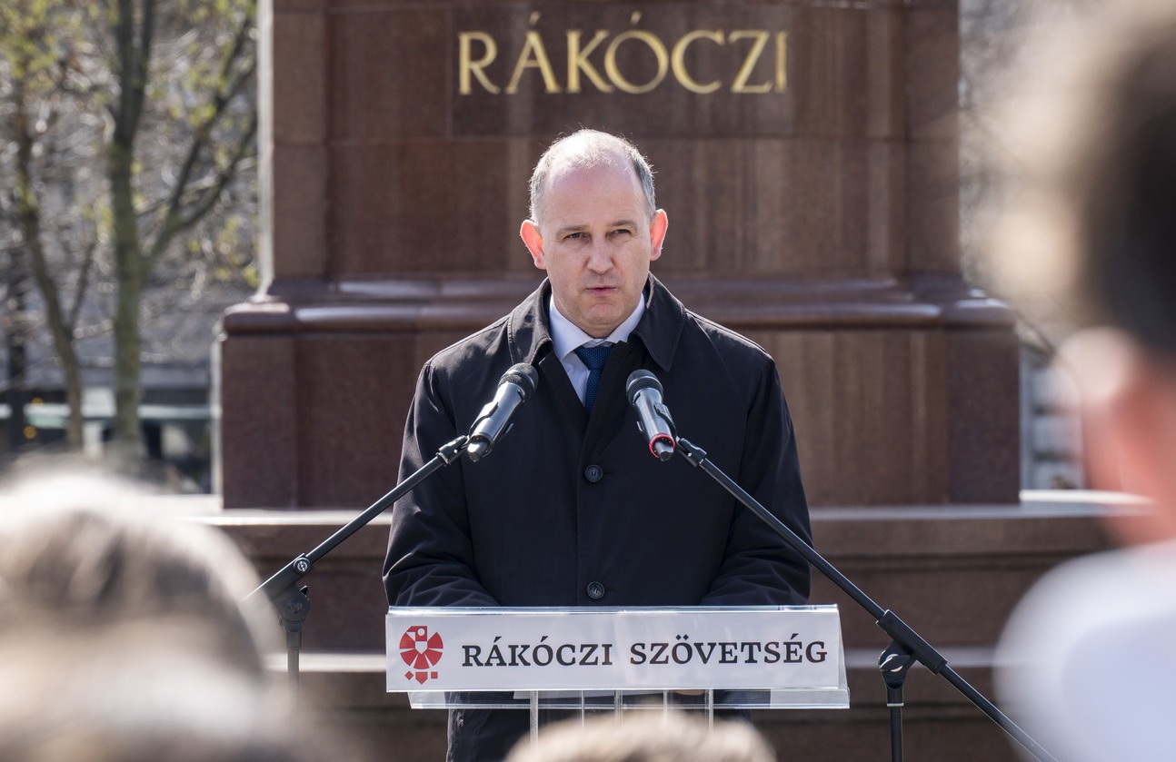 Csáky Csongor, a Rákóczi Szövetség elnöke 2025. március 27-én l Fotó: MTI/ Szigetváry Zsolt