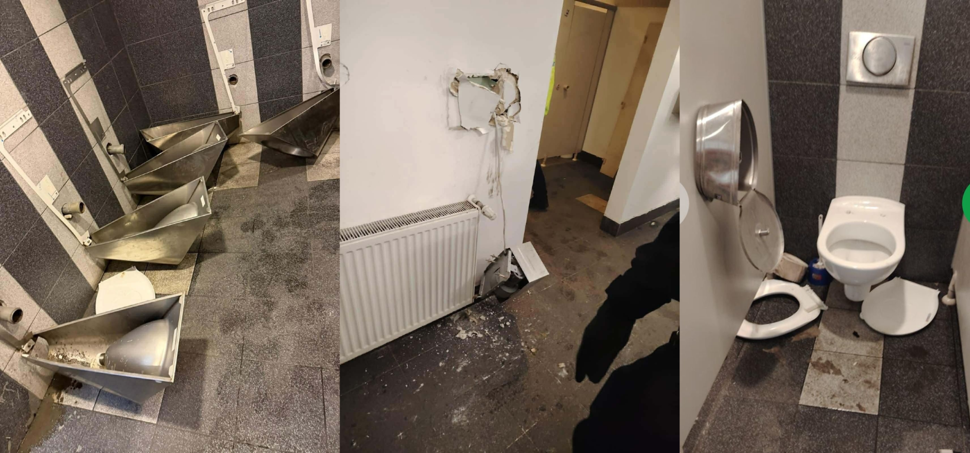 Vandalizmus  | Fotó: U Cluj Fans/Facebook