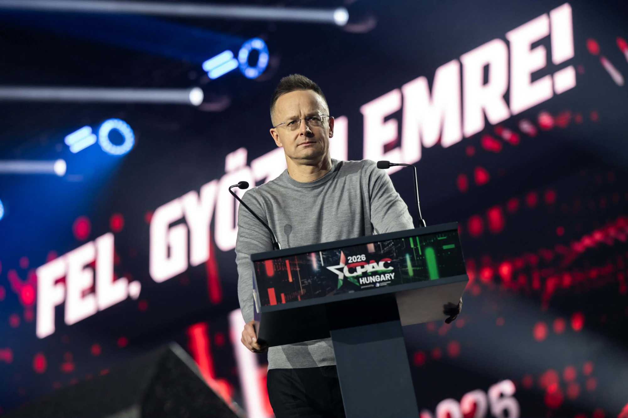 Szijjártó Péter a CPAC budapesti gyűlésén Fotó: Szijjártó Péter Facebook oldala