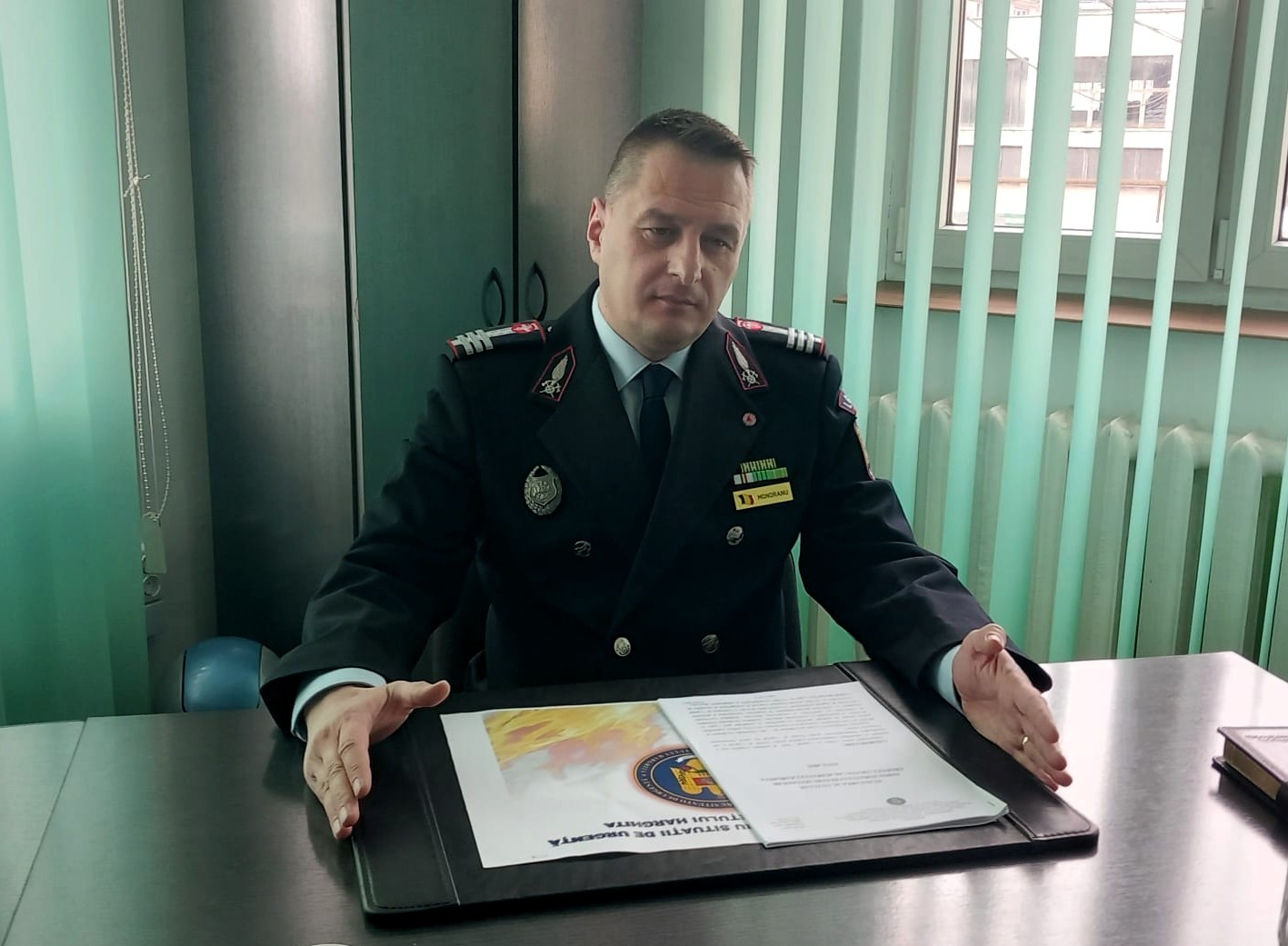 Vasile-Radu Monranu tűzoltóparancsnok | A szerző felvétele