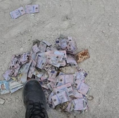 Jogosítványok kerültek elő egy zsákból. | Fotó: képernyőmentés