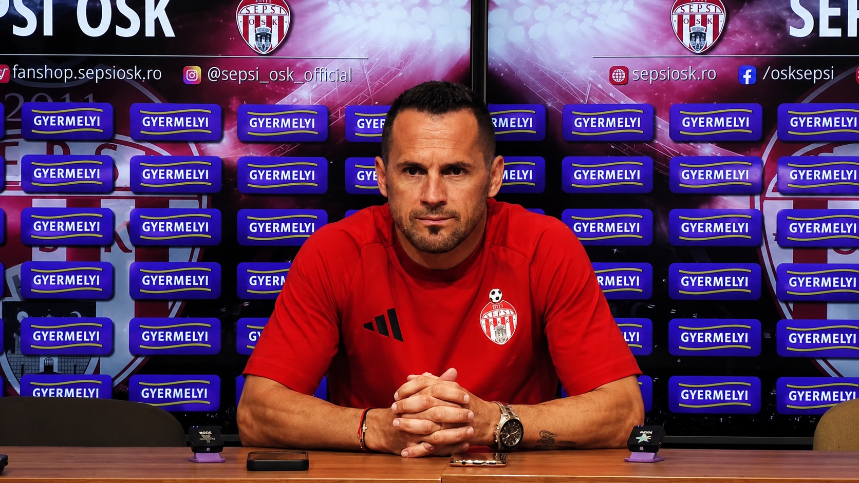 Hadnagy Attila szerint nehéz időszakon van től a csapat | Fotó: Sepsi OSK/képernyőmentés
