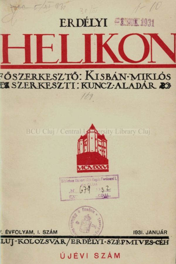 Az Erdélyi Helikon egyik címlapja | Fotó: Wikipédia